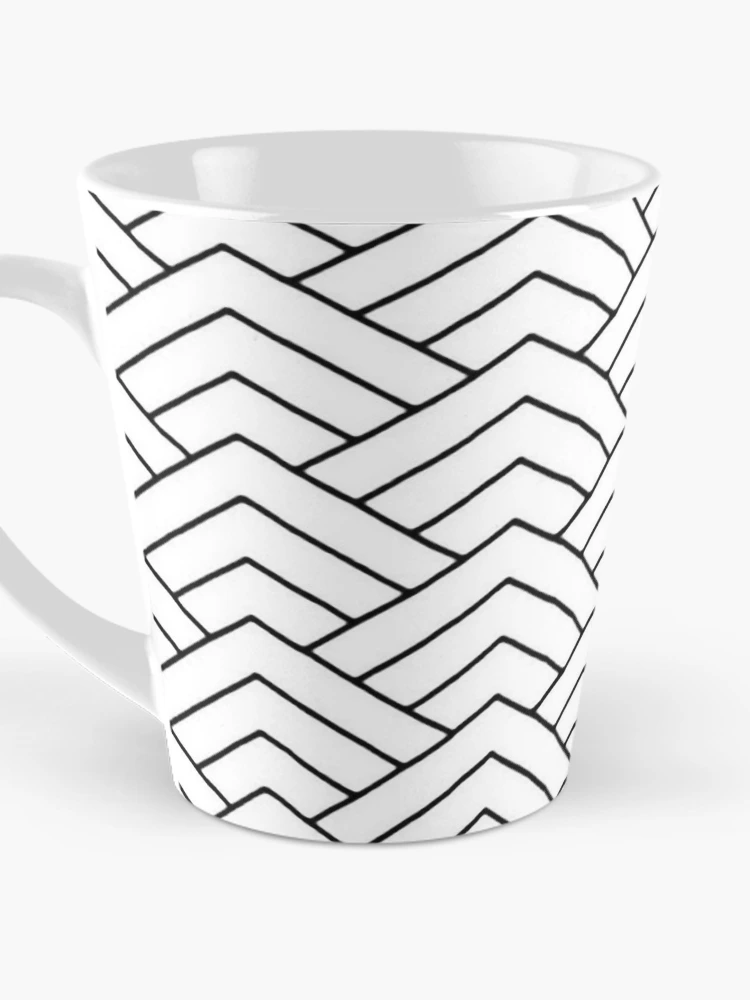 Thumbnail 3 of 4, Coffee Mug, Wave Line Pattern designed and sold by ViaARTfactory.