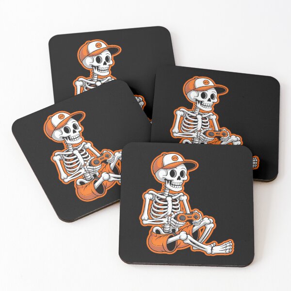 Item preview, Skeleton Video Game Halloween Gaming Gamer Boys designed and sold by Sunset4Bones.