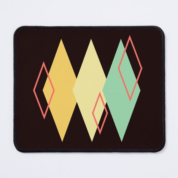 Item preview, Colorful Geometric Diamond Shapes Abstract Design on a Clean White Background designed and sold by Rue Market.