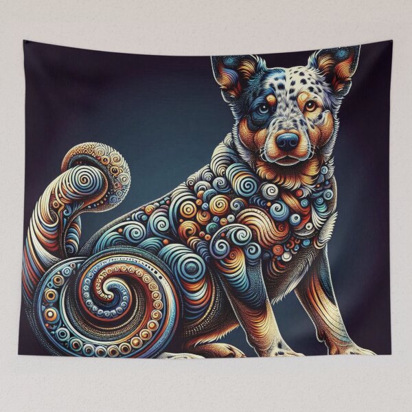 Item preview, Intricately Designed Australian Cattle Dog Swirls designed and sold by Wags & Tails.