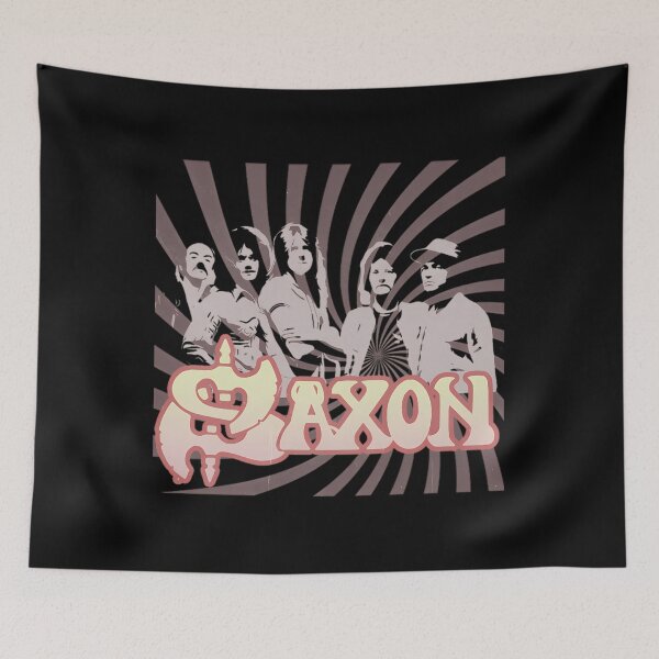 Item preview, Saxon Band Retro Rock Portrait designed and sold by granbyhaineys.