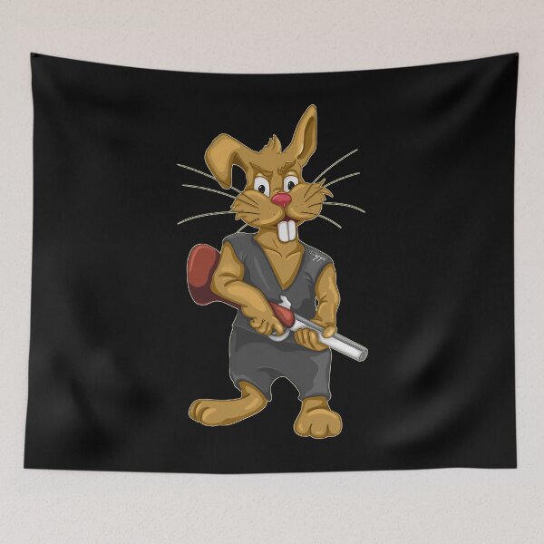 Item preview, Rabbit Hunter - Light Background designed and sold by ArtClothesNose.