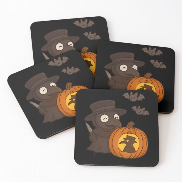 Item preview,  Spooky Cute Plague Doctor Pumpkin Carving With Bats designed and sold by ArtClothesNose.