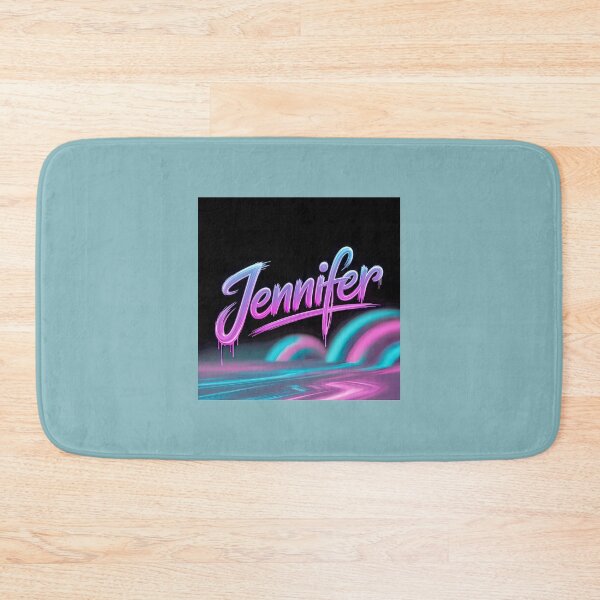 Item preview, Neon Drip Jennifer Retro Synthwave Name Design designed and sold by Scott Vargas.