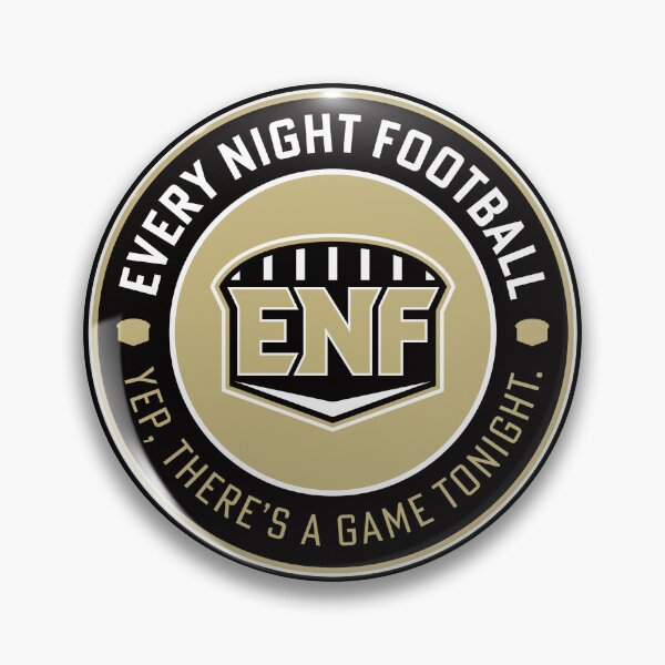 Item preview, Every Night Football "Circular Slogan" (Black & Old Gold) designed and sold by GX3-Creative.