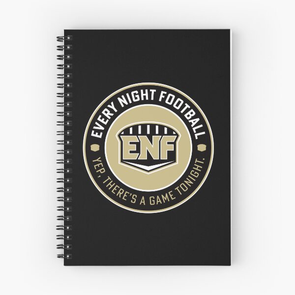 Item preview, Every Night Football "Circular Slogan" (Black & Old Gold) designed and sold by GX3-Creative.
