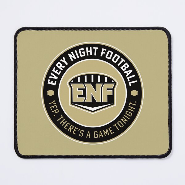 Item preview, Every Night Football "Circular Slogan" (Black & Old Gold) designed and sold by GX3-Creative.
