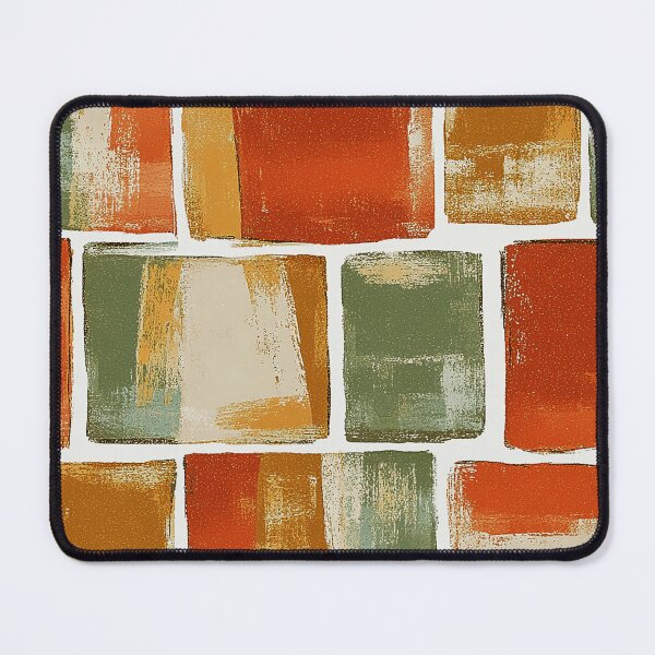 Item preview, Mid-Century Modern Grunge Orange, Green And Yellow Pattern designed and sold by DEC02.