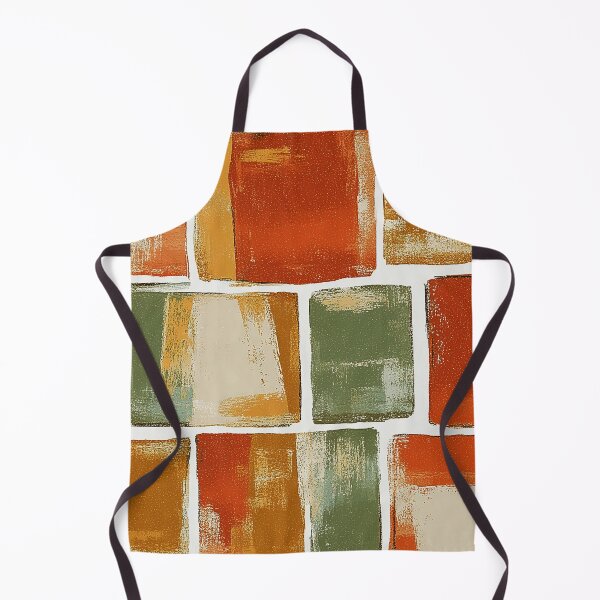 Item preview, Mid-Century Modern Grunge Orange, Green And Yellow Pattern designed and sold by DEC02.