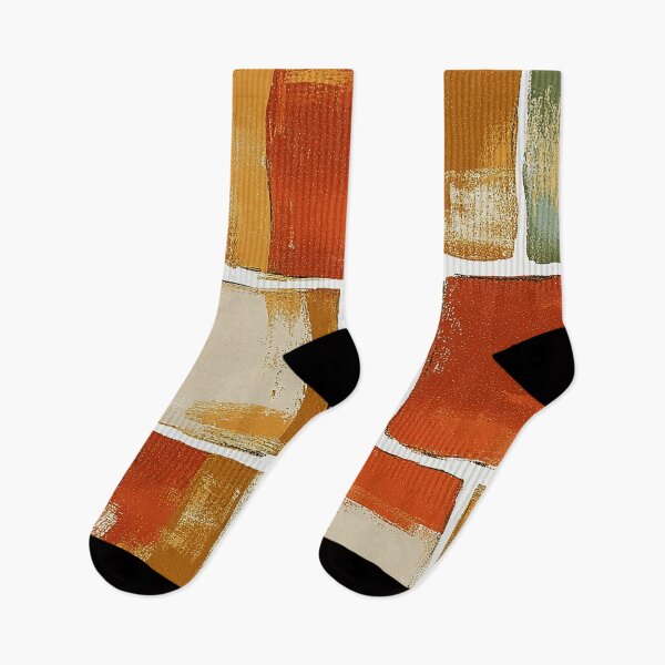 Item preview, Mid-Century Modern Grunge Orange, Green And Yellow Pattern designed and sold by DEC02.