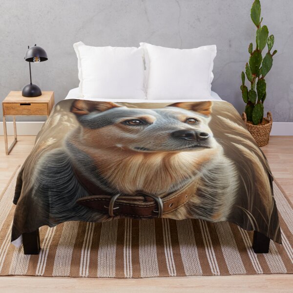 Item preview, Australian Cattle Dog Staring in Wheat Field designed and sold by Wags & Tails.