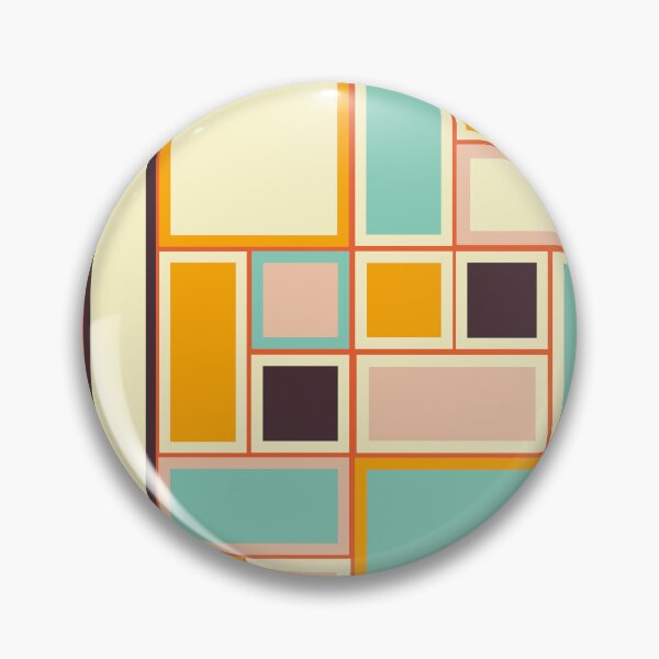 Item preview, Colorful Abstract Rectangular Geometric Pattern in Modern Mondrian Style designed and sold by Rue Market.