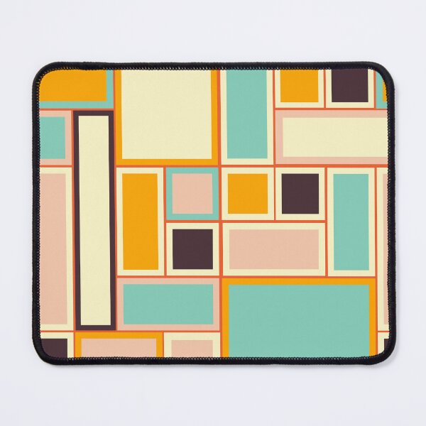 Item preview, Colorful Abstract Rectangular Geometric Pattern in Modern Mondrian Style designed and sold by Rue Design Company.