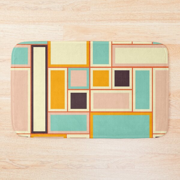 Item preview, Colorful Abstract Rectangular Geometric Pattern in Modern Mondrian Style designed and sold by Rue Market.