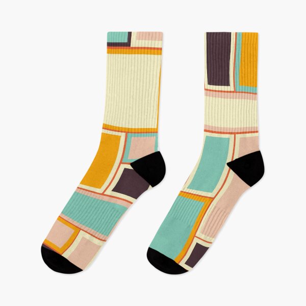 Item preview, Colorful Abstract Rectangular Geometric Pattern in Modern Mondrian Style designed and sold by Rue Market.