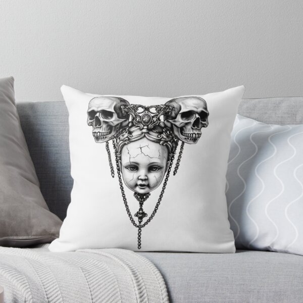 Item preview, Creepy Doll Head Necklace – Gothic Halloween Statement Jewelry designed and sold by Antik by Schulz.