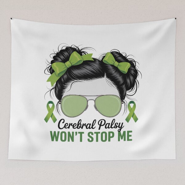 Item preview, Cerebral Palsy Won_t Stop Me Girls Cp Awareness Month designed and sold by Sea4Adventures.