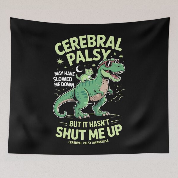 Item preview, CP Brain Damage Cute Dinosaur Cerebral Palsy Awareness designed and sold by Sea4Adventures.