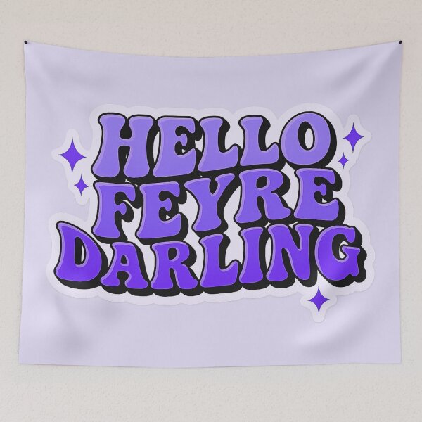 Item preview, Hello, Feyre Darling - Retro Art designed and sold by theliteraryedit.