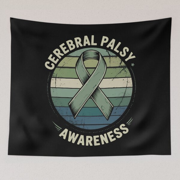 Item preview, CP Green Ribbon Sunset Cerebral Palsy Awareness designed and sold by Sea4Adventures.
