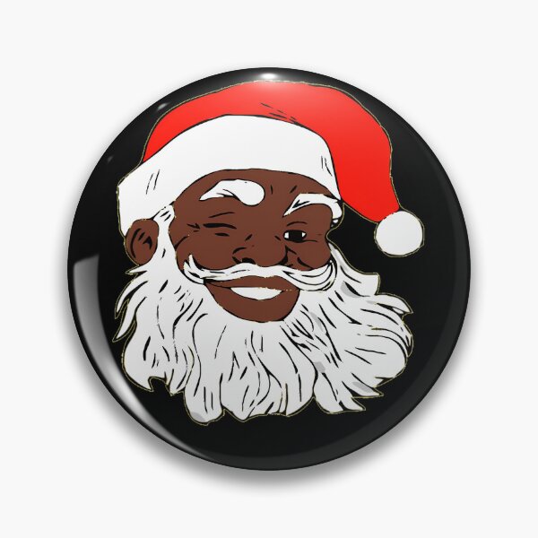 Artikelvorschau, Winking Black Santa Claus Weihnachten Xmas entworfen und verkauft von hamnfxd.