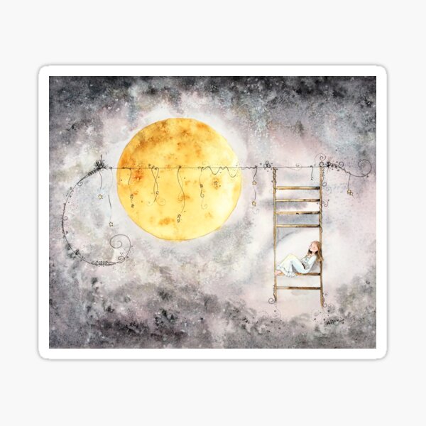 Emily's Moon Sticker