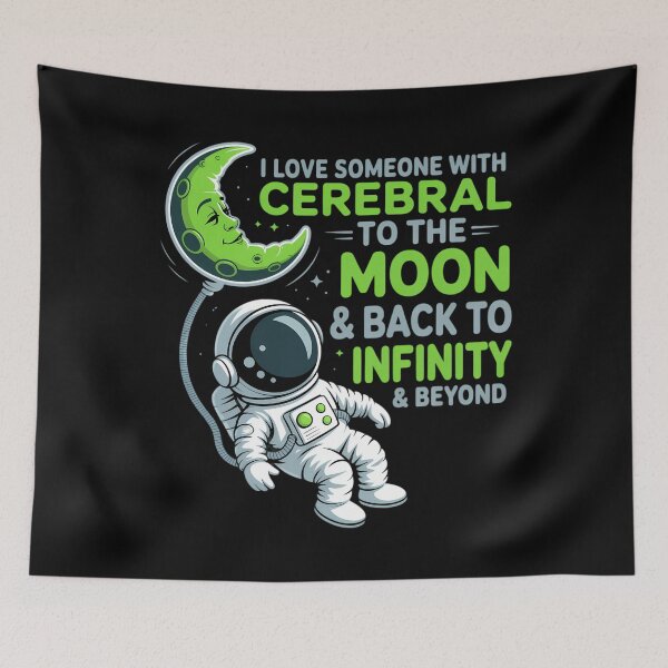 Item preview, I Love Someone With Cerebral Palsy To The Moon designed and sold by Sea4Adventures.