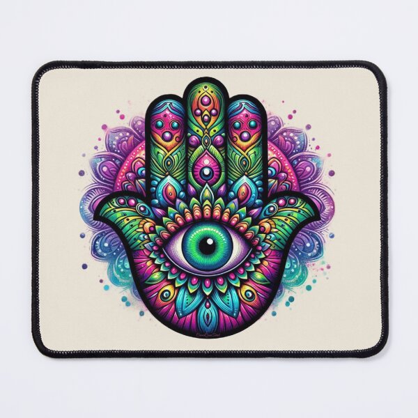 Item preview, Mystic Hamsa – Eye of Protection & Power designed and sold by CarmaQuanTarot.