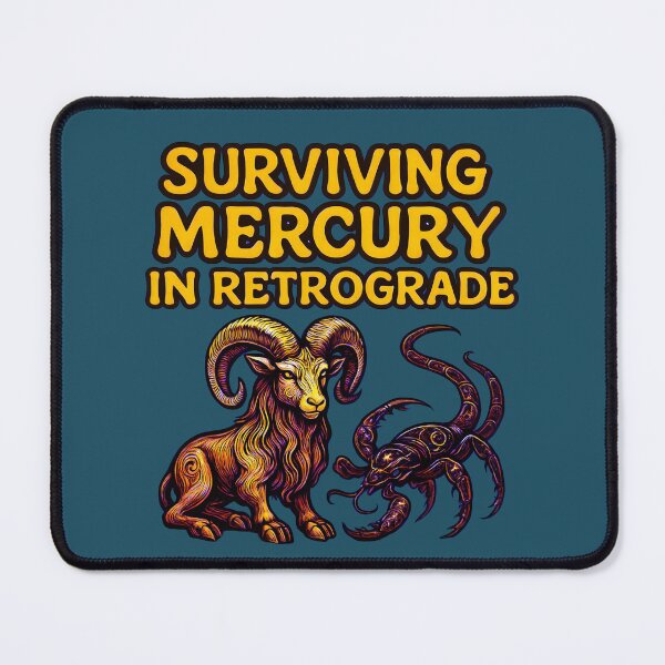 Item preview, Funny Mercury Retrograde - Aries & Scorpio Art designed and sold by Dakson Design - Fantasy Art.