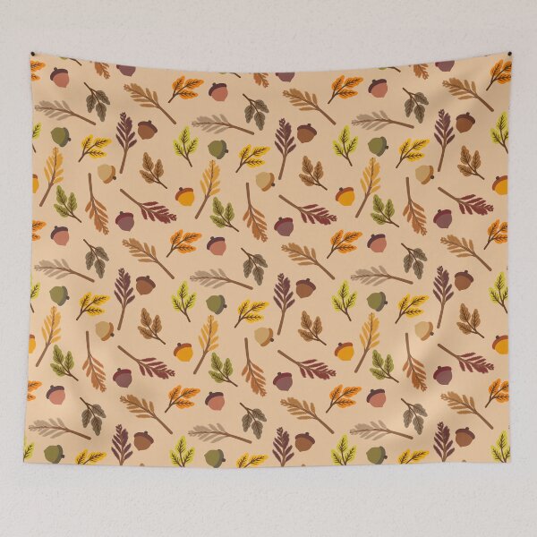 Item preview, Autumn Acorns and Leaves Pattern Graphic T-shirt Design designed and sold by FestivityFinds.