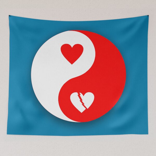 Item preview, YIN YANG OF LOVE (#027CAD) designed and sold by Marlon Oseguera.