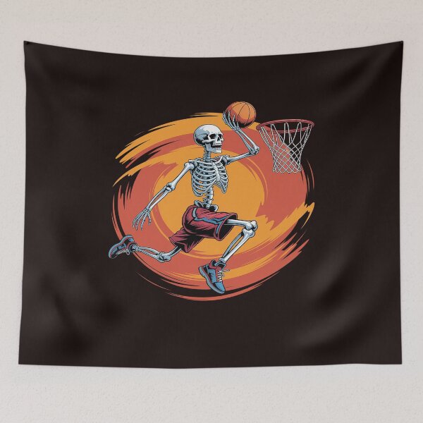 Item preview, Basketball Skeleton Basketball Player Halloween Spooky designed and sold by tabdejinti.