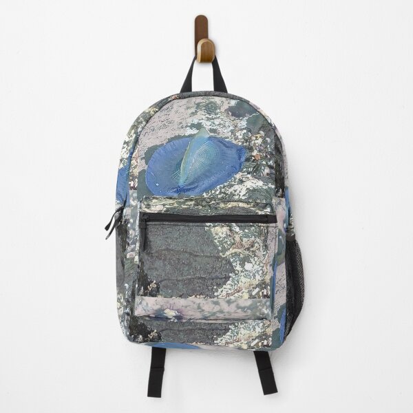 Item preview, Blue Sailor in a Tide Pool – Vivid Coastal Nature Photography designed and sold by PEACELOVERSART.