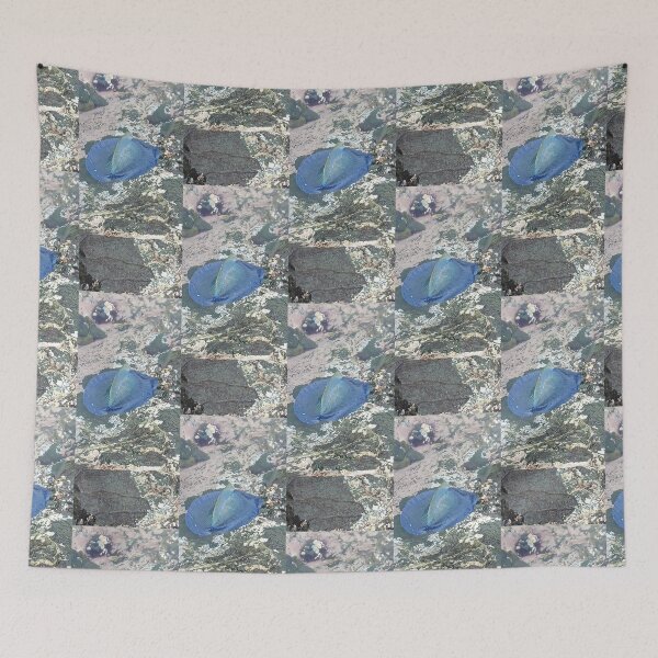 Item preview, Blue Sailor in a Tide Pool – Vivid Coastal Nature Photography designed and sold by PEACELOVERSART.