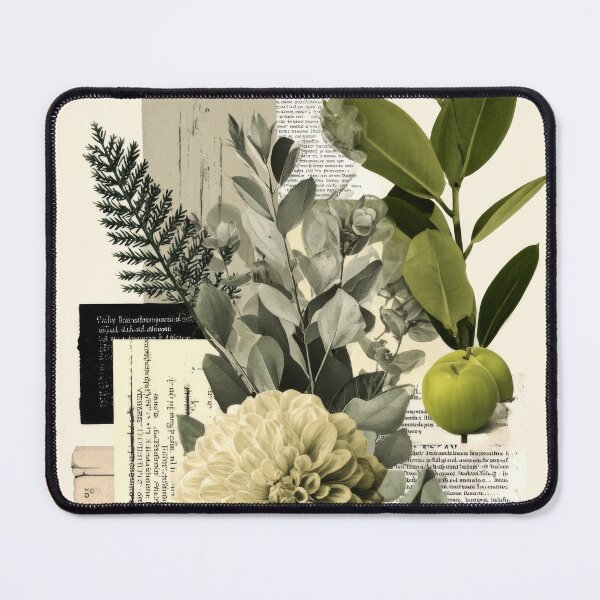 Item preview, Abstract Green Apple Chrysanthemum - Newspaper Greenery designed and sold by scicilysimonee.