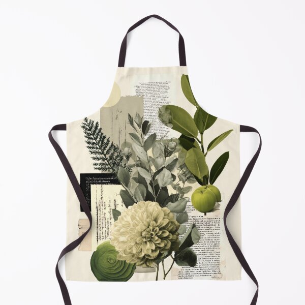 Item preview, Abstract Green Apple Chrysanthemum - Newspaper Greenery designed and sold by scicilysimonee.