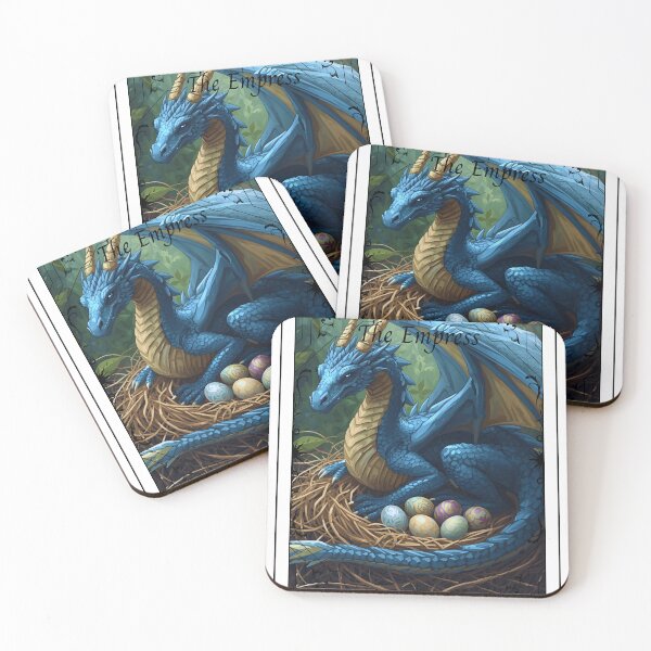 Item preview, Mythical Beast Tarot - The Empress, Mother of Dragons designed and sold by TheLoadingPetal.