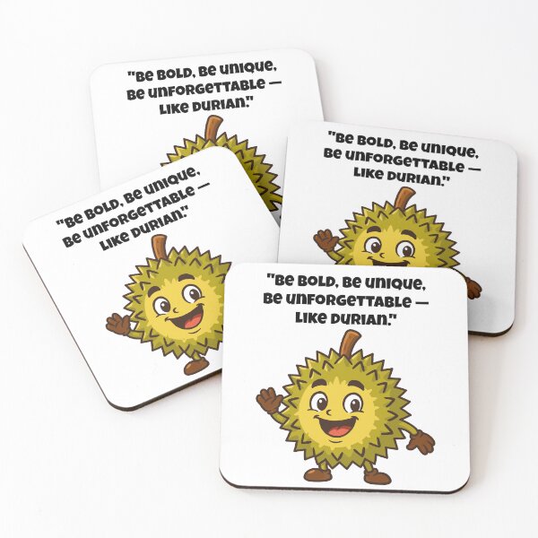 Item preview, Be Bold, Be Durian! – Funny Tropical Fruit Character designed and sold by Latitude 1°N.