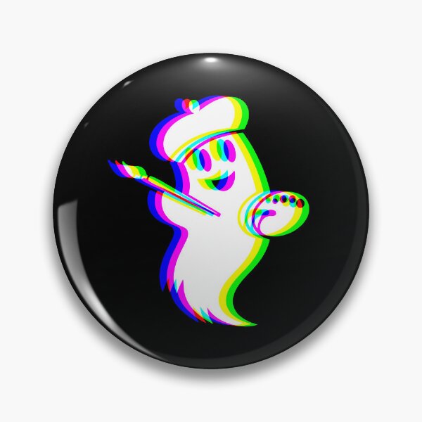 Item preview, Glitch EDM Ghost Painter – Retro RGB Haunted Artist Design designed and sold by Taans-Creation.