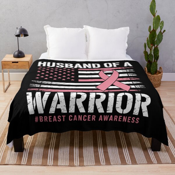 Item preview, Husband Of A Warrior Breast Cancer Awareness Support designed and sold by brynatshop.