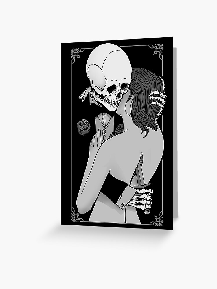 Love And Death Greeting Card By Deniart Redbubble