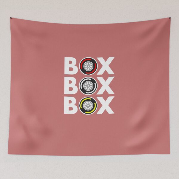 Artikelvorschau, Box-Box-Box-F1-Tyre-Compound-White-Text-Design entworfen und verkauft von GritWeber.