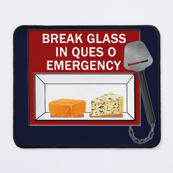 Item preview, BREAK GLASS IN QUES O EMERGENCY designed and sold by OgleMyJazz.