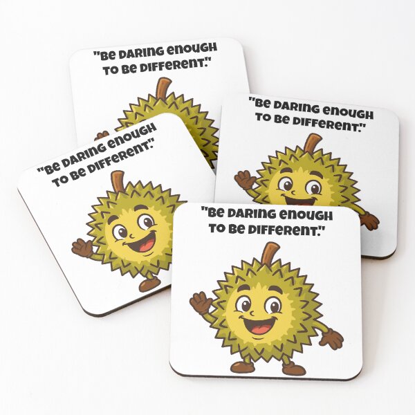 Item preview, Be Daring Enough – Cheeky Durian Cartoon Design designed and sold by Latitude 1°N.
