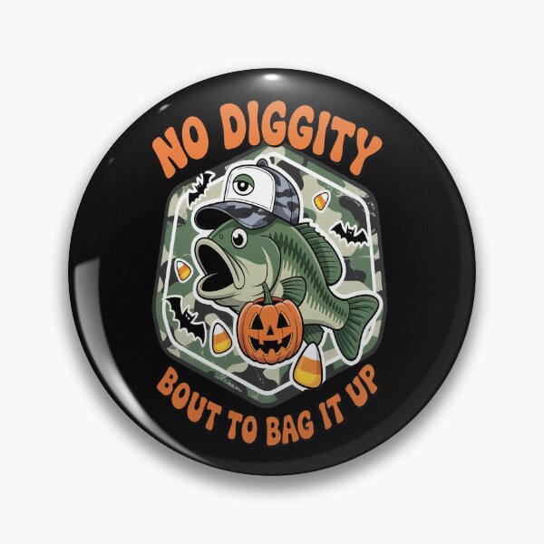 Item preview, Bass fishing Halloween  No Diggity, bout bag it up designed and sold by ticlitule.