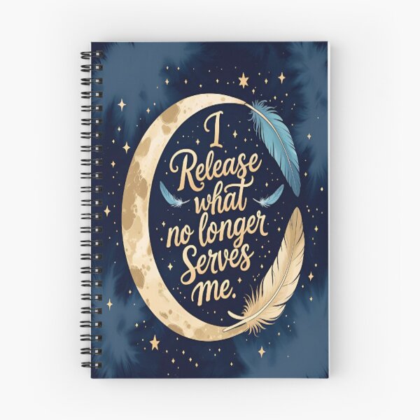 Item preview, Release & Rise – Feather Moon Affirmation designed and sold by MadetoCreate21.