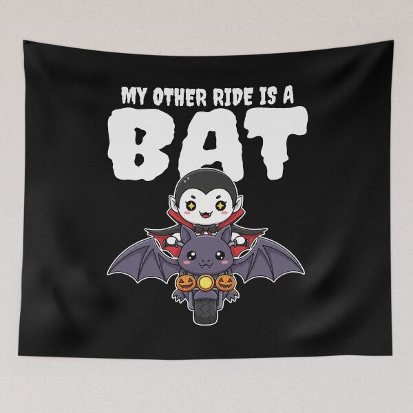 Item preview, MY OTHER RIDE IS A BAT - VAMPIRE HALLOWEEN designed and sold by KEF Custom.