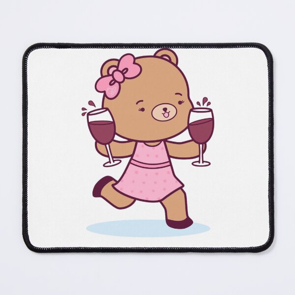 Item preview, Celebration Bear with Wine designed and sold by georgewinston.