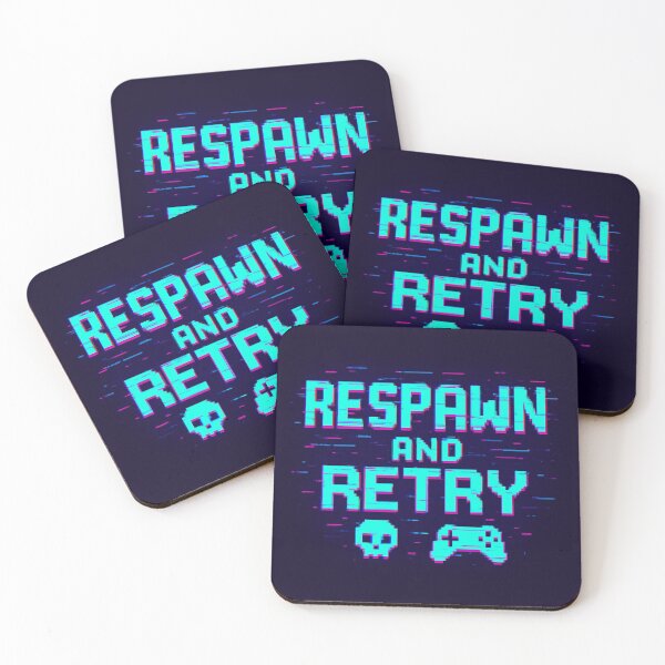 Item preview, Respawn and Retry – Pixel Glitch Gaming Design designed and sold by Metalist Zone.