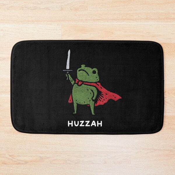 Item preview, Huzzah Frog Knight Funny Sword Meme Quote designed and sold by laszlosaobere.